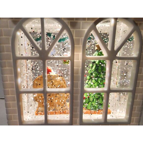 DILLARD'S Illuminated Snow House Santa Kissing Mrs Claus SEE PHOTOS AND VIDEO - Picture 14 of 16